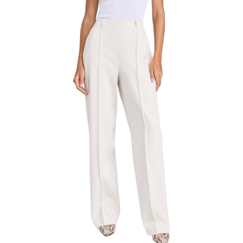 SPANX White Wide-Leg Trousers